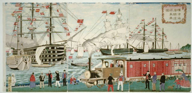 Yokohama harbor Tetsudo Jokisha