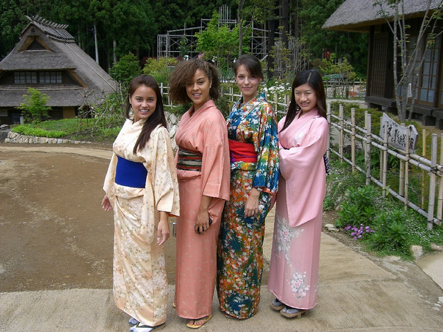 KCP students in formal kimonos