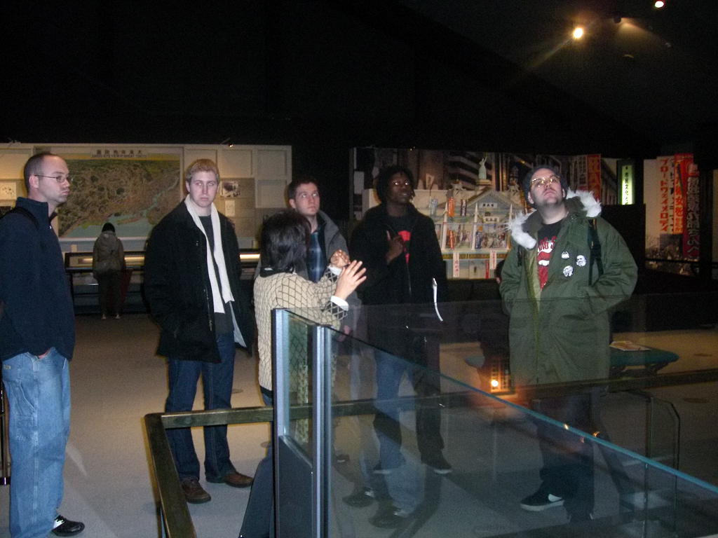 museum1 KCP students admiring the exhibits at the Edo-Tokyo Museum.