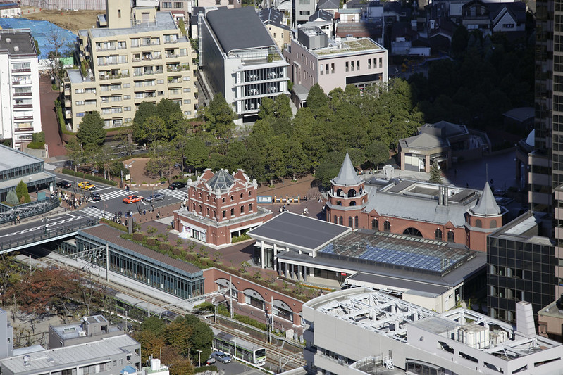 Aerial view of Ebisu areas