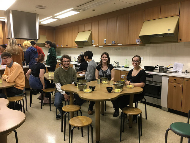 KCP students cooking in class