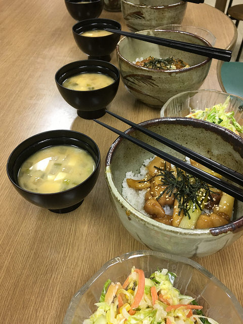 KCP students cooking in class