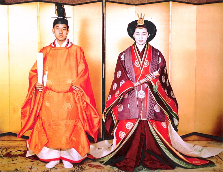 Prince Akihito and Michiko Shoda wedding 1959