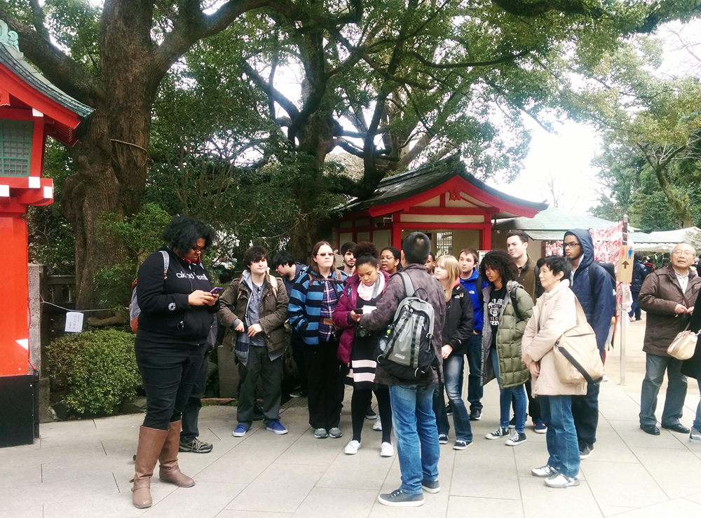 KCP students on a culture trip in Japan.