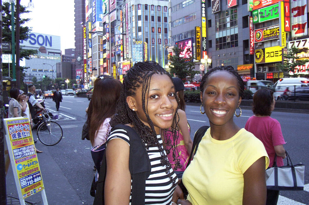 KCP students exploring Tokyo streets
